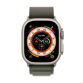 Apple Watch Ultra GPS + Cellular, 49 мм, корпус из титана, ремешок Alpine зеленого цвета, размер S,M,L